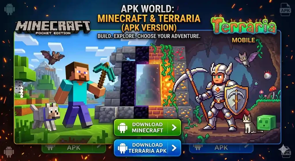 Minecraft vs Terraria APK