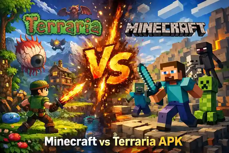 Minecraft vs Terraria APK